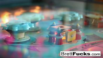 Hot Pinball g leads to pussy stuffing by Brett Rossi