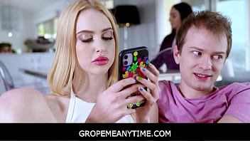 GropeMeAnytime -Step Brother Can Use Phone Addicted Sister'_s Body to Please His Every Sexual Desire - Chloe Cherry