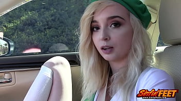 LEXI LORE PULLS HER PINK PANTIES TO THE SIDE SO HE CAN SLIP HIS DICK IN