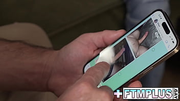 Asher James is with his stepdad Reese Rideout, as they chat along Reese got horny and so as his stepson Asher. They kiss and Reese licks Asher&#039_s pussy