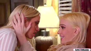 Teen licks stepsister to see if she likes it