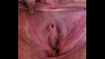 Extremely Close View of Fat Granny Mature BBW Pussy.