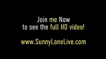 Lace-clad Blonde Bombshell Sunny Lane Finger Fucks Her Juicy Snatch!