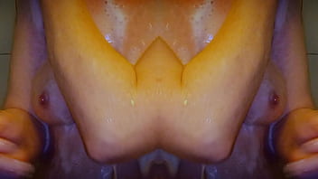 Mirror image milf shower