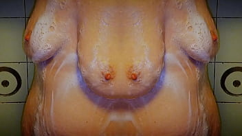 Mirror image milf shower