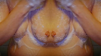 Mirror image milf shower