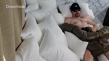 Humping My Silky Smooth Mackage Down Jacket. Big Cumshot Ending!