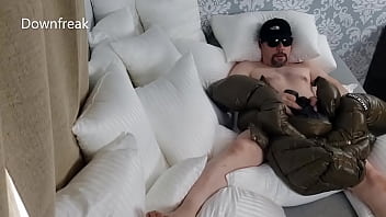 Humping My Silky Smooth Mackage Down Jacket. Big Cumshot Ending!