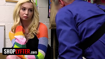 Petite Blonde Teenie Thief Fucked Doggystyle by Mall Guard - Shoplyfter