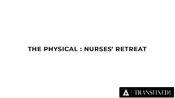 TRANSFIXED - Trans &amp_ Cis Lesbian Apprentices Have WILD HARD GROUP SEX At Prestigious Nurses Retreat!