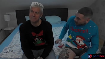 Maddy Black'_s anal squirting taboo threesome on Christmas Eve