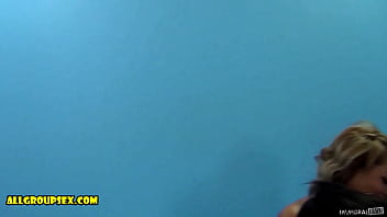 FIRST LESBIAN SEX! Sara Jay Trains SHY EBONY Queens Lila Jordan &amp_ Tinslee Regan - All Group Sex