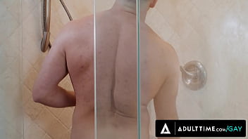 ADULT TIME - Lucca Mazzi Caught BF&#039_s Twink Latino Stepbro Des Irez Jerking Off To Him In The Shower!