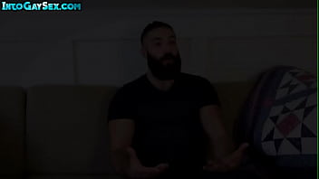 Hairy bear fucks MTF pussyboi after deepthroating BJ