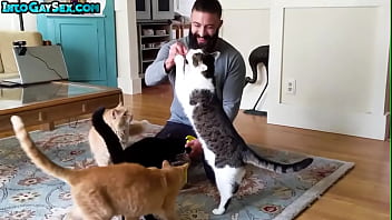 Hairy bear fucks MTF pussyboi after deepthroating BJ