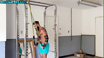 Hairy bear fucks MTF pussyboi after deepthroating BJ