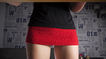 Upskirt White Panties And Ass Cheeks Flashing From The Front