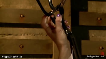 Bound lesbian rimming redhead domme