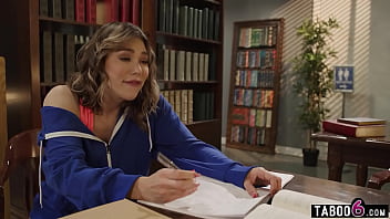 Shemale librarians Emma Rose and Kasey Kei tag team ebony babe Avery Jane