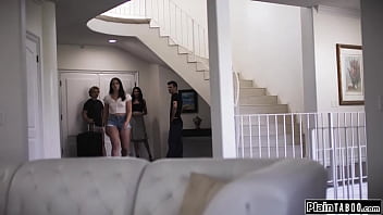 PlainTaboo.com - Small tits babe fucks creepy stepcousin