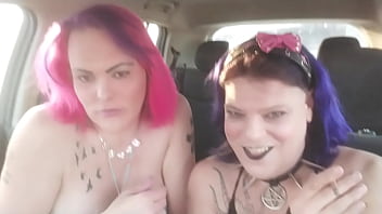 Public Trans-Lesbian Intense Blowjob