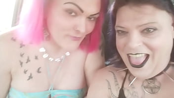 Public Trans-Lesbian Intense Blowjob