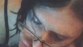 Lady boy rides fat dildo