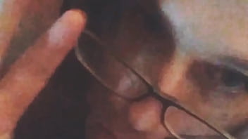 Lady boy rides fat dildo