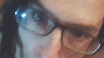 Lady boy rides fat dildo