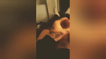 Lady boy rides fat dildo