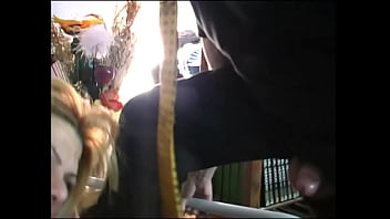 Hot anal threesome with a blonde trans girl