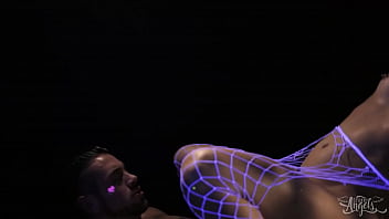 Emma Rose Puts Glow In The Dark Light On Her Ass For Dante Colle To See It Even If It&#039_s Dark - Trans Angels