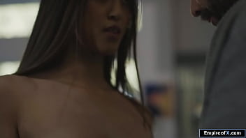 Petite brunette asian fucked by neighbor