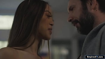 Petite brunette asian fucked by neighbor