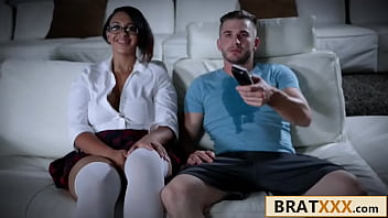 Big Tits Brace-Faced Teen Hottie Fucked By Her Classmate (Emori Pleezer)