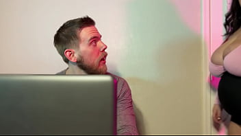 Bossy Bitch BBW Keeps Her Employee on His Toes and His Cock in Her Mouth