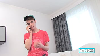 Libidinous Blonde Twink Victor Jacks Off After Having Hot Phone Sex!