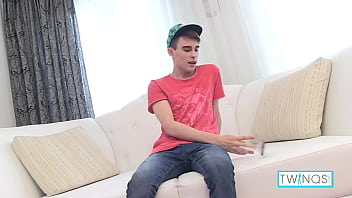 Libidinous Blonde Twink Victor Jacks Off After Having Hot Phone Sex!