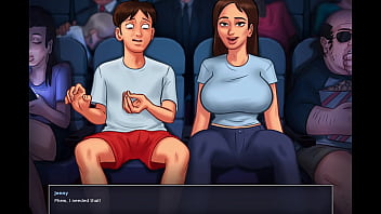 Summertime Saga - Sexy Stepsister with huge boobs gets fucked in bed ( Jenny Part 2)