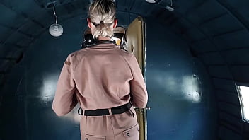 Soviet plane, black Volga and nude model