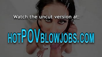 Busty asian gets mouth cummed in