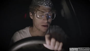 Busty alien anal fucks a guy with a toy