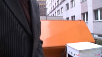 Hairy old freak fucking sexy busty brunette who seduced on the street