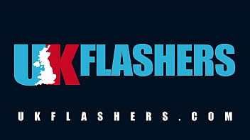 Chubby British Amateur Flashing in Public