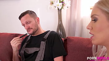 Slutty Big Butt Blonde Angelika Grays Pays Her Bills By Fucking Hung Workman In Multiple Positions