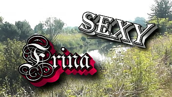 A casual passerby young guy saw a naked Milf sunbathing on river bank. Peeping. Spy camera. Naked in public. Nude beach. Wild beach