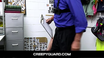 CreepyGuard-Hot Brazillian Teen Caught Shoplifting Fucked By Two Officers - Angel Gostosa, Mike Mancini, Rusty Nails