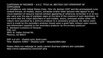 LICENSED TO BLOW - Chastity Lynn Ass Left Gaping Big Cock