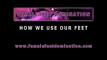 How we use our feet - femdom double domination foot smelling and worship - Trailer