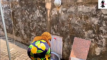 HOW THE PASTOR CAUGHT ME DANCING WHILE I WAS WASHING MY CLOTHES AND DECEIVED ME WITH THE WORD OF GOD INSIDE HIS ROOM ONLY FOR HIM TO FUCK ME SILLY